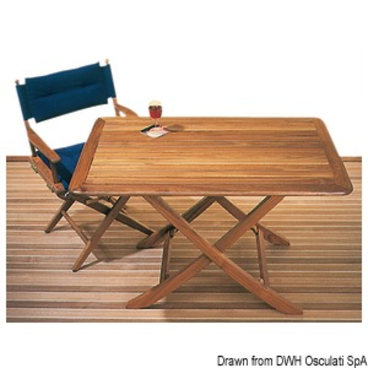 Arc Reak Teak Table - Foldable teak table 118x70 cm