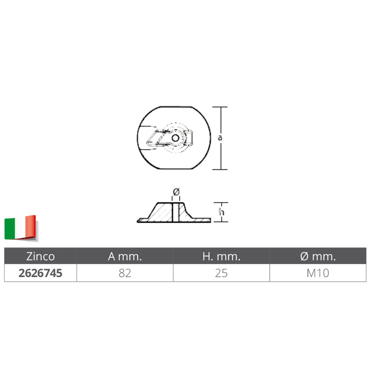 Tecnoseal Plate For T350 - Zt370 Engine - ZINC PLATE