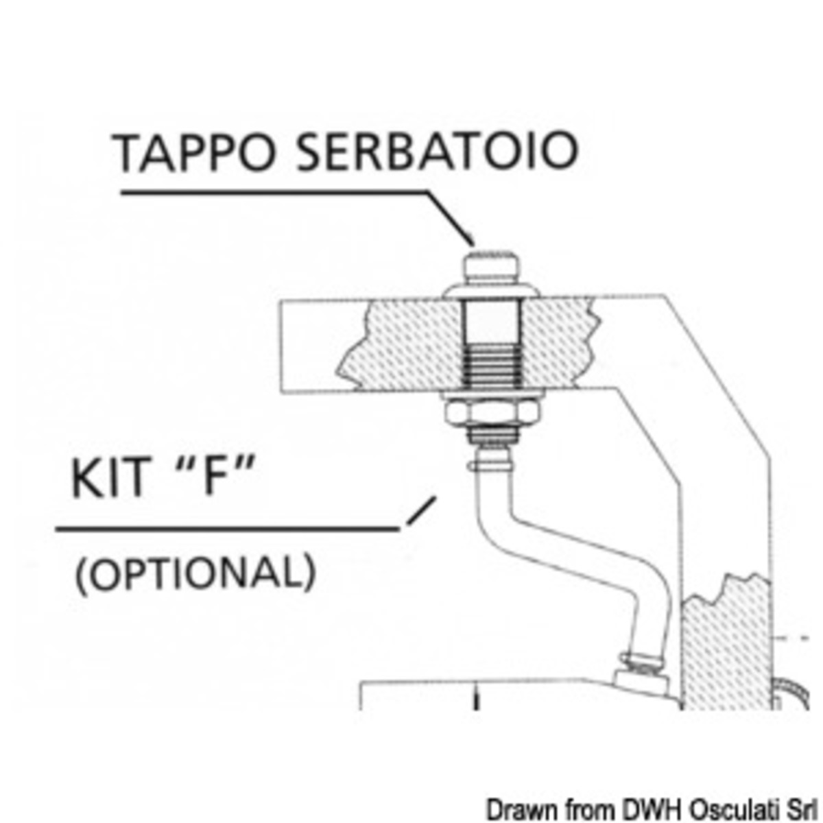 Ultraflex Hydraulic Steering System For Outboard Engines Up To 300 Hp - Kit F for hydraulic pump filling up and cleaning