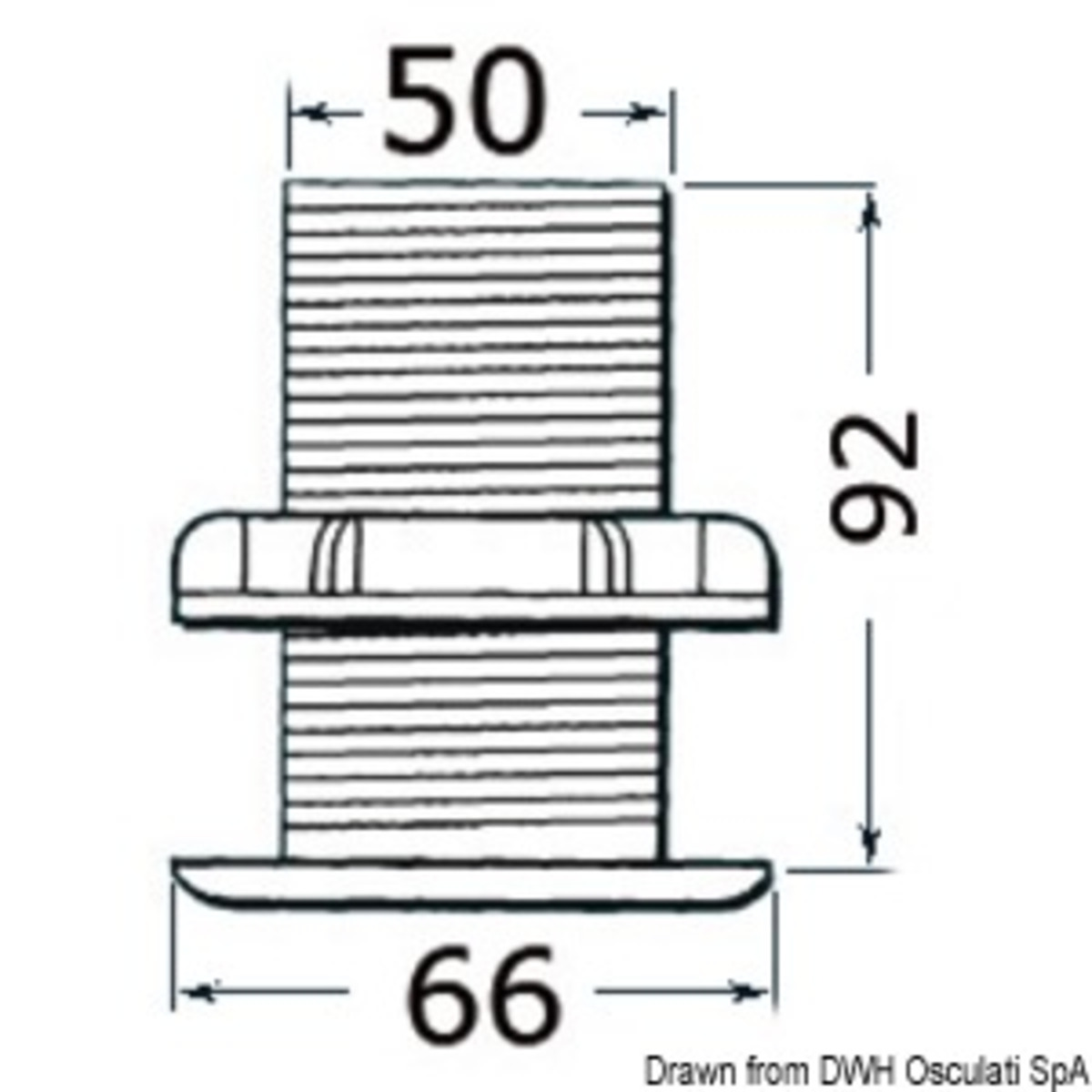 Transducers And Sensors For Raymarine Instruments - Raymarine M78713-PZ thruhull depth