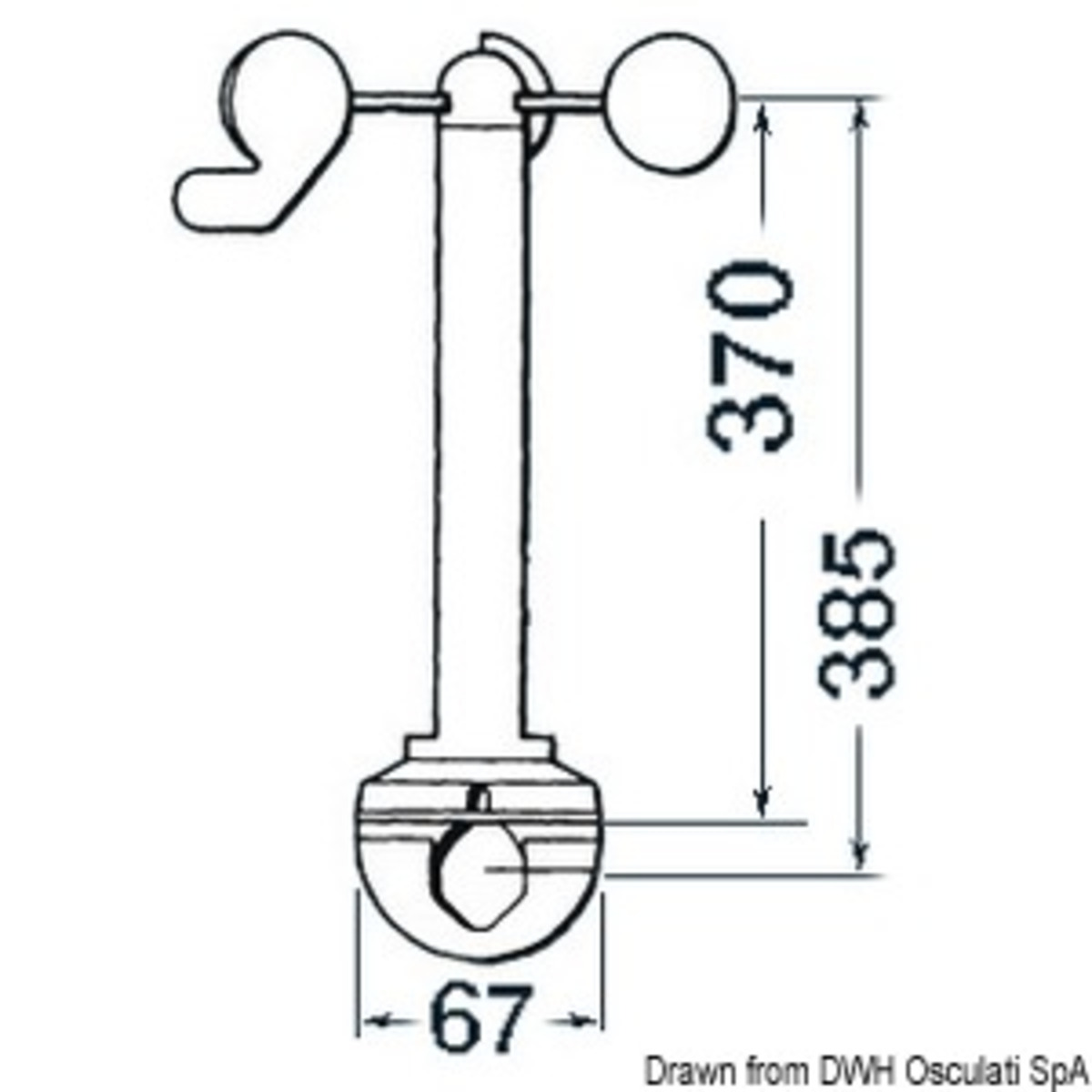 Transducers And Sensors For Raymarine Instruments - Raymarine Wind Z195 transducer