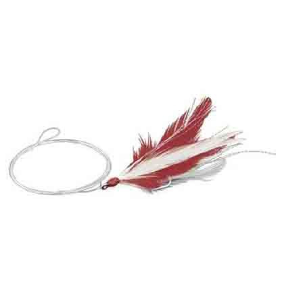 Tubertini Trolling Feather - 05 Red-White - Series 271 n. 2/0 - Diameter 0.40 mm    