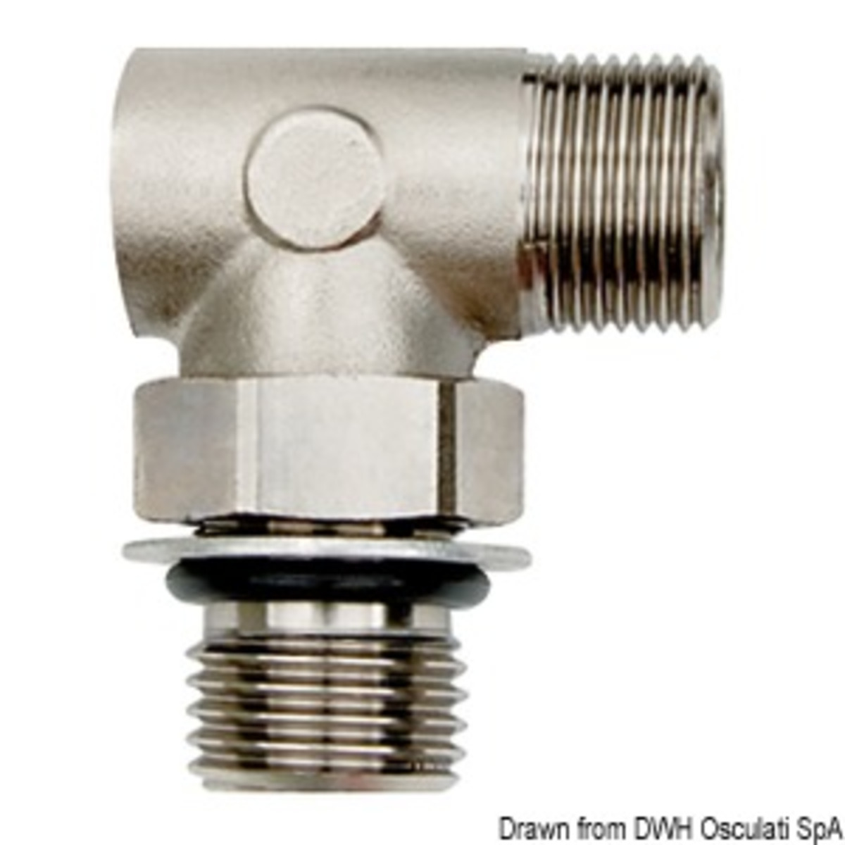 Ultraflex Fittings For Hydraulic Steering Systems - Swivelling connection (AF 90) for Ultraflex pumps