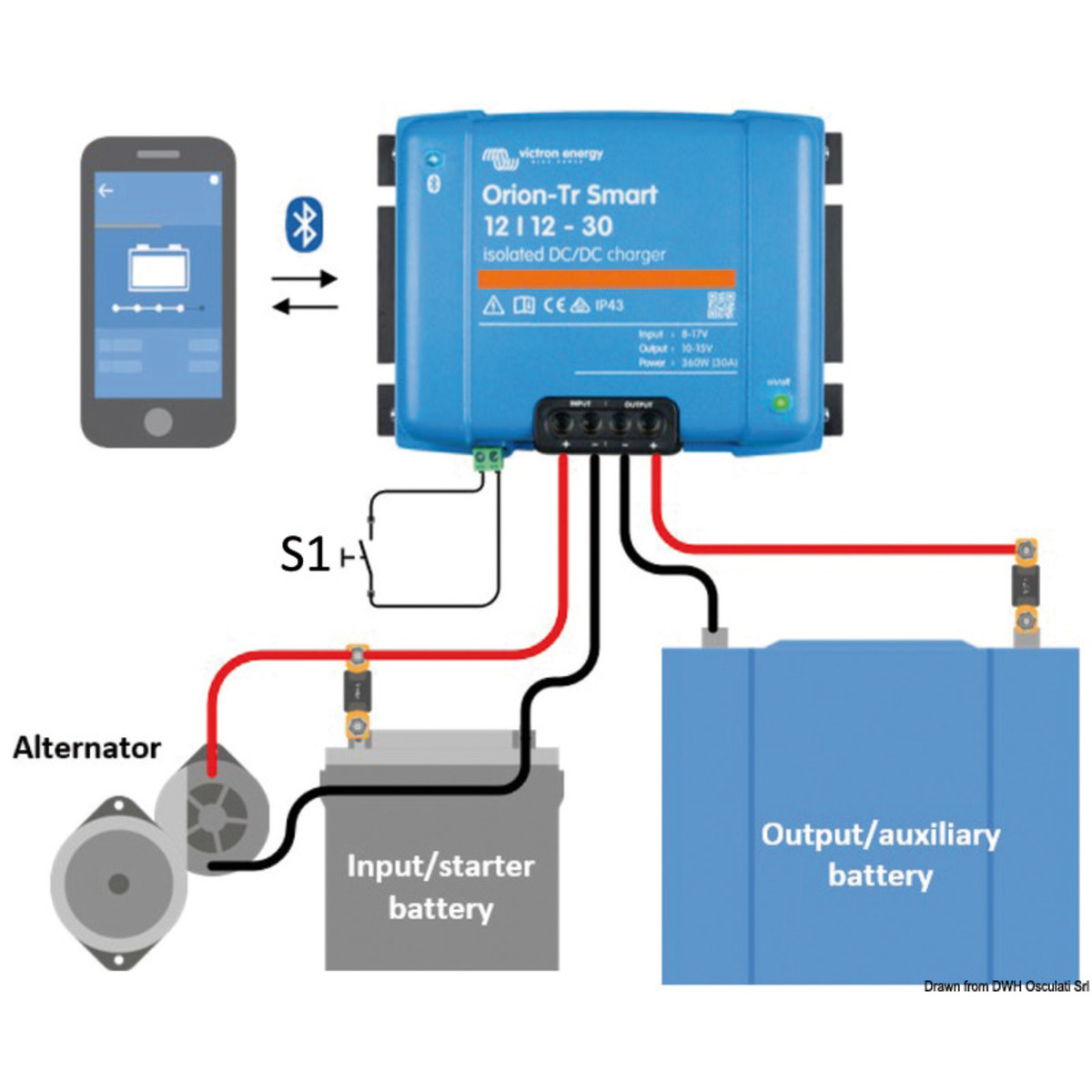 Victron Energy Convertitore Di Tensione Dc/dc Victron Orion-tr - Victron DC/DC converter 9-18 V/30 A