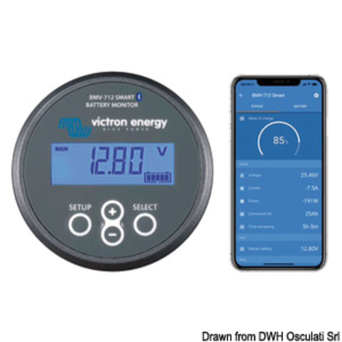 Victron Energy Victron Battery Monitor - VICTRON battery monitor BMV-712 smart 9-90