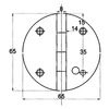 Aaa World Wide Enterprise Ltd Mirror Polished Hinges Diam.  Mm.65