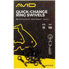 Avid Carp Quick Change Ring Swivels Size 11