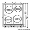 Cocina eléctrica con horno Techimpex Horizon