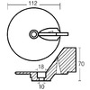 Aileron réglable Enrico Polipodio pour moteurs 40-70hp