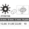 Finnord Jabsco Impeller 18673-0001