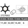 Finnord Mercury 2t Impeller From 4 To 9 Hp