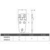 Fni 1/2 Hexagonal Hinge Thickness Mm.4 5