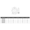 Fni Aisi 316 S.s. Flush Head Bow Shackles
