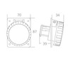 Fni Socket 2p 12/24v. 16a Ip67