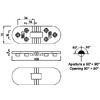Foresti E Suardi Flat Hinges Mm.100x36
