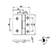 Foresti E Suardi Flat Hinges Mm.55x65