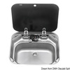 Smev Stainless Steel Sink With Smoke Tempered Glass Lid