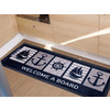 Tapis de bateau antidérapants pour affaires marines