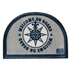 Marine Business Blue Welcome Mat