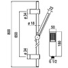 Nobili Acquaviva Shower Rail