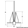 Osculati Danforth Type Aisi316 Anchor