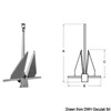 Osculati Danforth Type Galvanized Anchor