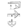 Osculati Trefoilfolding Grapnel Anchor Made Of Hot-galvanized Cast Steel