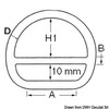 Osculati Halbrunder Ring mit Steg für Zerli