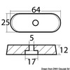 Osculati Fußanode für Yamaha 6/8/9,9 PS 4-Takt-Motoren