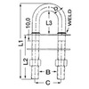 Osculati U-bolt De Luxe avec connexions coniques