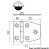 Osculati Low-cost 1.7-mm Hinges