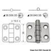Osculati 2-mm Hinges Thickness