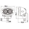 Osculati Faro LED Hd 2x3w De Jaula Antivuelco Regulable