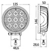 Osculati LED Hd 9x3w Scheinwerfer mit verstellbarem Überrollkäfig