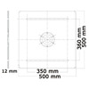 Osculati Heavy Duty  Table Pedestalsquare Baseplate