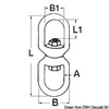 Osculati Aisi316 Stainless Steel Swivel