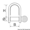 Osculati Stainless Strip Shackles (d-form)