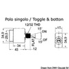 Osculati Airpax/sensata Magneto/interruptor de palanca hidráulico con fusible recargable automático