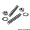 Osculati Stainless Steel Stud Kit For Cleats