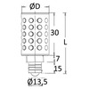 Osculati Led Smd Light Bulb With E14 Connection