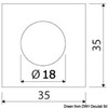 Osculati Recess Fit Led Courtesy Light - Frontal Orientation