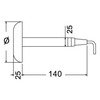 Osculati Underwater Light With Stud For Hull / Transom / Platform