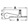 Osculati Bow Roller avec verrouillage d'ancre