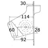 Osculati Aisi316 Stainless Steel Bow Roller For Rubber Dinghies