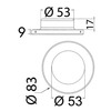 Osculati Montsarrat Led Ceiling Light For Recess Mounting