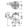 Pompe centrifuge Osculati Europump pour l'aération des aquariums