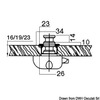 Loquet Osculati pour portes et portes