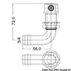 Reniflard de carburant Osculati en acier inoxydable poli miroir