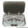 Smev Stainless Steel Hob With Smoke Tempered Glass Lid