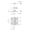 Roca Ab Scharnier 40x38 mm